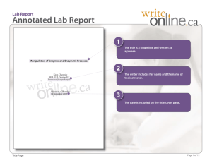 Lab Report - WriteOnline.ca