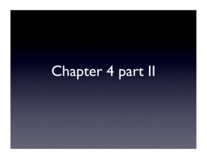 Chapter 4 part II
