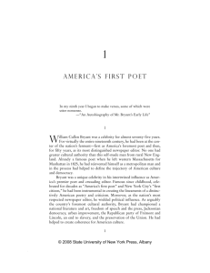 AMERICA'S FIRST PoET