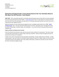 2015 Harris Poll EquiTrend®: Travel Industry Brand of the Year