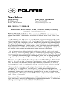 News Release - Polaris Supplier Information System