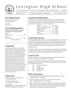 LHS Profile 2013-14 - Lexington Public Schools