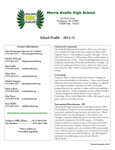 Morris Knolls High School School Profile ~ 2014-15