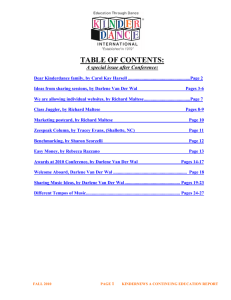 TABLE OF CONTENTS: