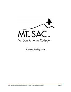 Student Equity Plan