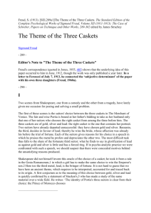 The Theme of the Three Caskets