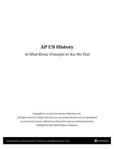 AP US History - School District of Black River Falls