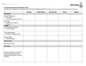 Comparative Systems Worksheet-II
