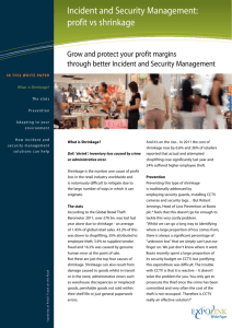Incident and Security Management: profit vs shrinkage