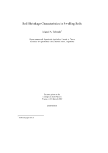Soil Shrinkage Characteristics in Swelling Soils