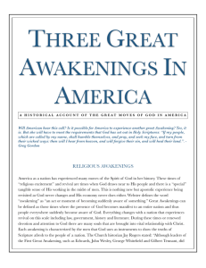 three great awakenings in america