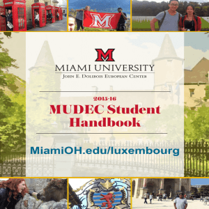 MUDEC Student Handbook