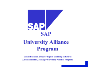 SAP University Alliance Program