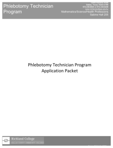Phlebotomy Application Packet sp14 jc[2]