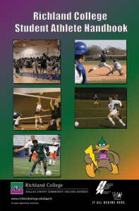 Athletic Handbook - Richland College
