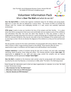 Volunteer Information Pack