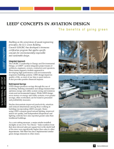 LEED Concepts in Aviation Design: The Benefits of Going Green