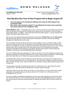 New Big Blue Bus Fare & Pass Program Set to Begin August 29