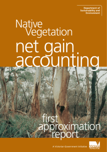 Native Vegetation Net Gain Accounting first approximation