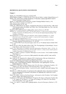 REFERENCES, QUOTATIONS AND ENDNOTES Chapter 1 Shelley