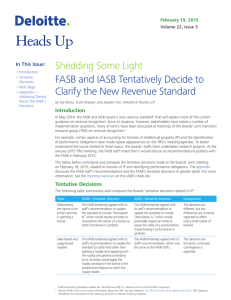 Heads Up - IAS Plus