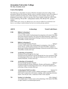 Course Descriptions - Jerusalem University College