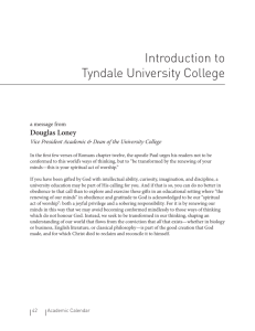 Section 04 - University College (UC) Introduction