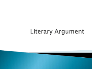 Literary Argument