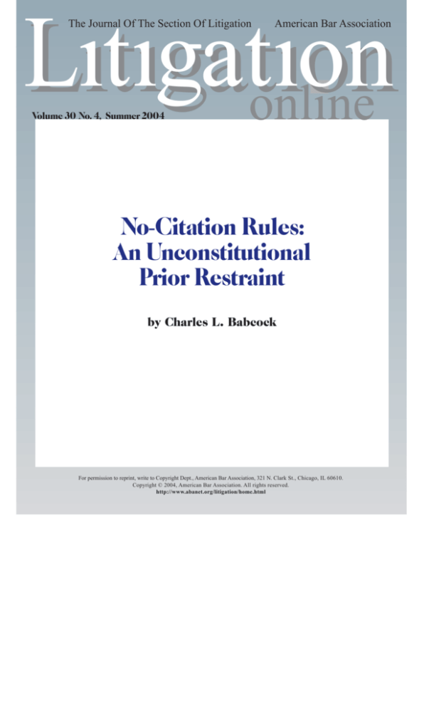 no-citation-rules-an-unconstitutional-prior-restraint