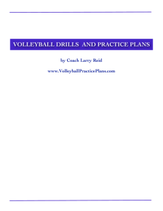 VOLLEYBALL DRILLS AND PRACTICE PLANS