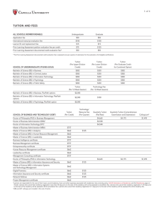 tuition and fees - Capella University