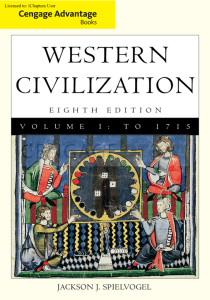 Western Civilization: Volume I: To 1715, Eighth
