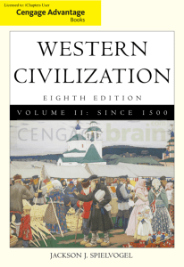 WESTERN CIVILIZATION: Volume II: Since 1500