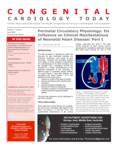 Perinatal Circulatory Physiology: Its Influence on Clinical