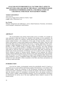 analysis of environmental factors that affects the success and failure