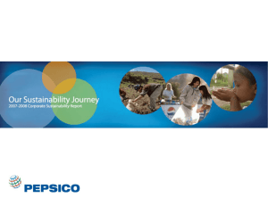 PepsiCo 2007-2008 Corporate Sustainability Report