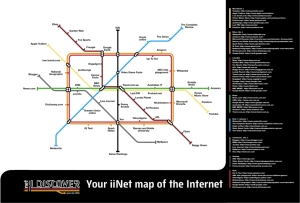 Your iiNet map of the Internet