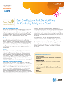 East Bay Regional Park District Plans for Continuity Safely in the