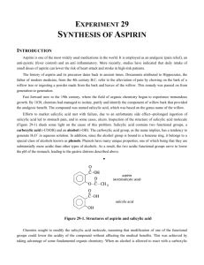synthesis of aspirin