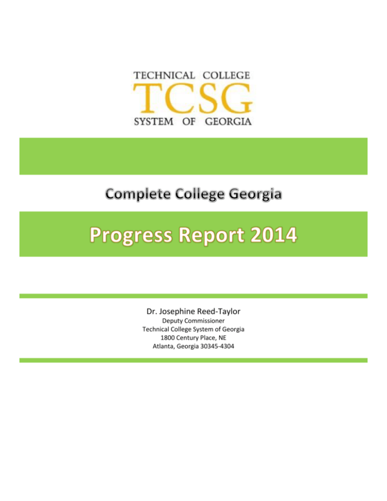 Dr. Josephine Reed-Taylor - TCSG - Technical College System of