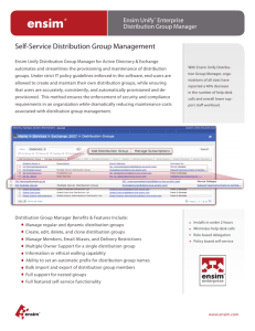 Self-Service Distribution Group Management