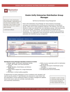 Ensim Unify Enterprise Distribution Group Manager
