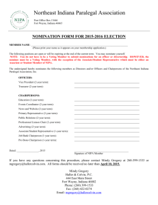 nomination form - Northeast Indiana Paralegal Association