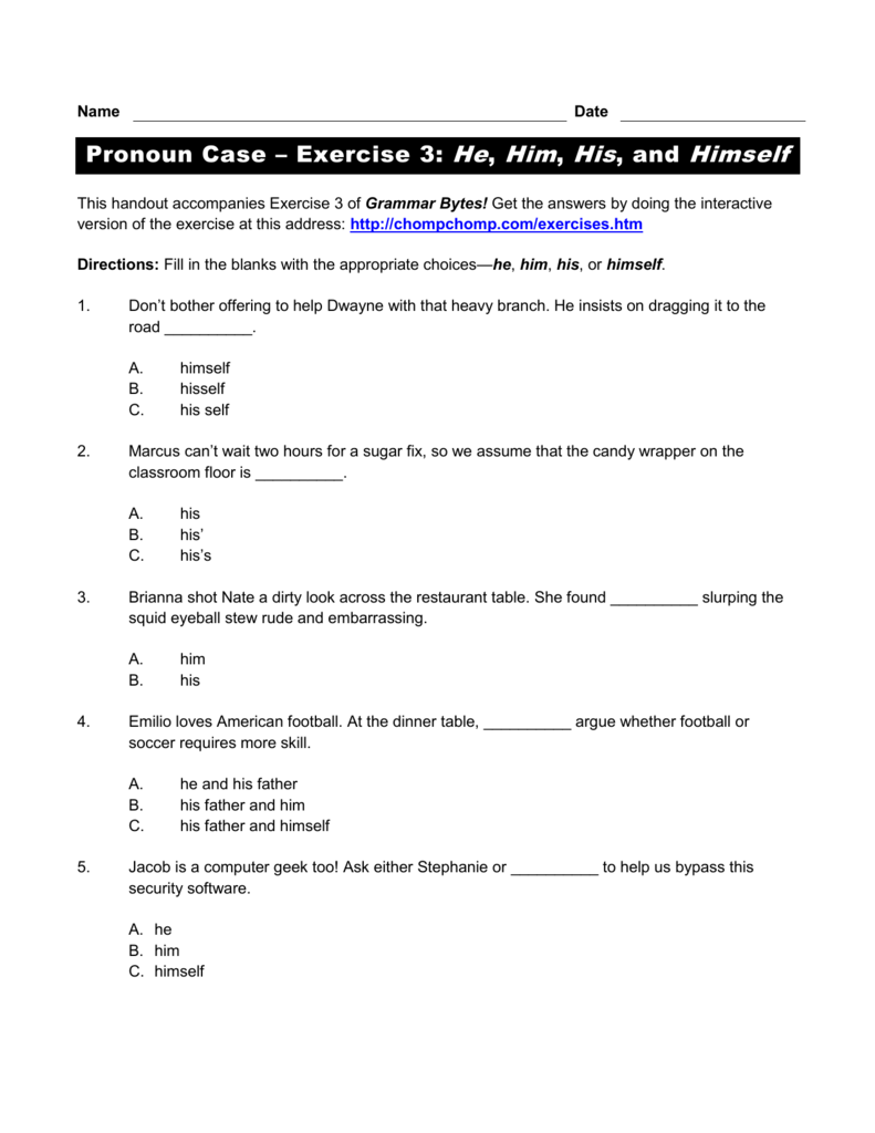 pronoun-case-exercise-3-he-him-his-and