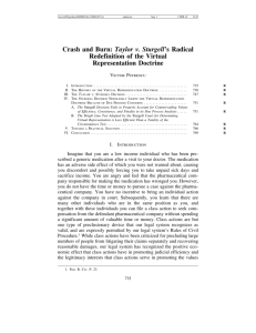 Crash and Burn: Taylor v. Sturgell's Radical Redefinition of the