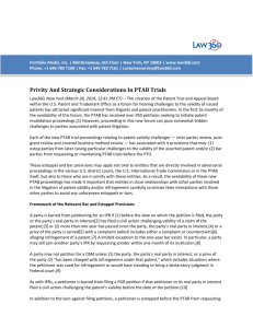 Privity And Strategic Considerations In PTAB Trials