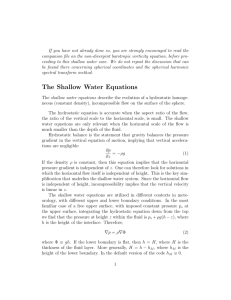 add a temperature variable to integrate the shallow water equations