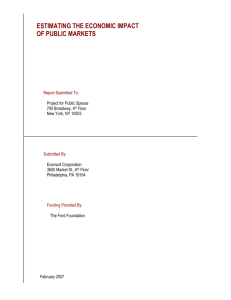 Estimating the Economic Impact of Public Markets