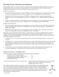 Drawing Lewis Structures