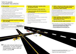 Tips to avoid a runway incursion flyer